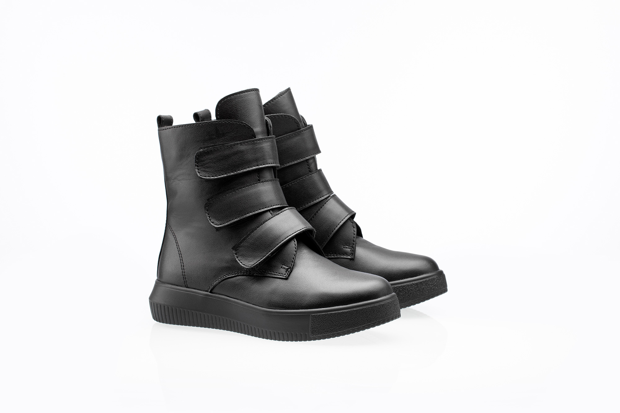 Botine băieți negri 326S-1