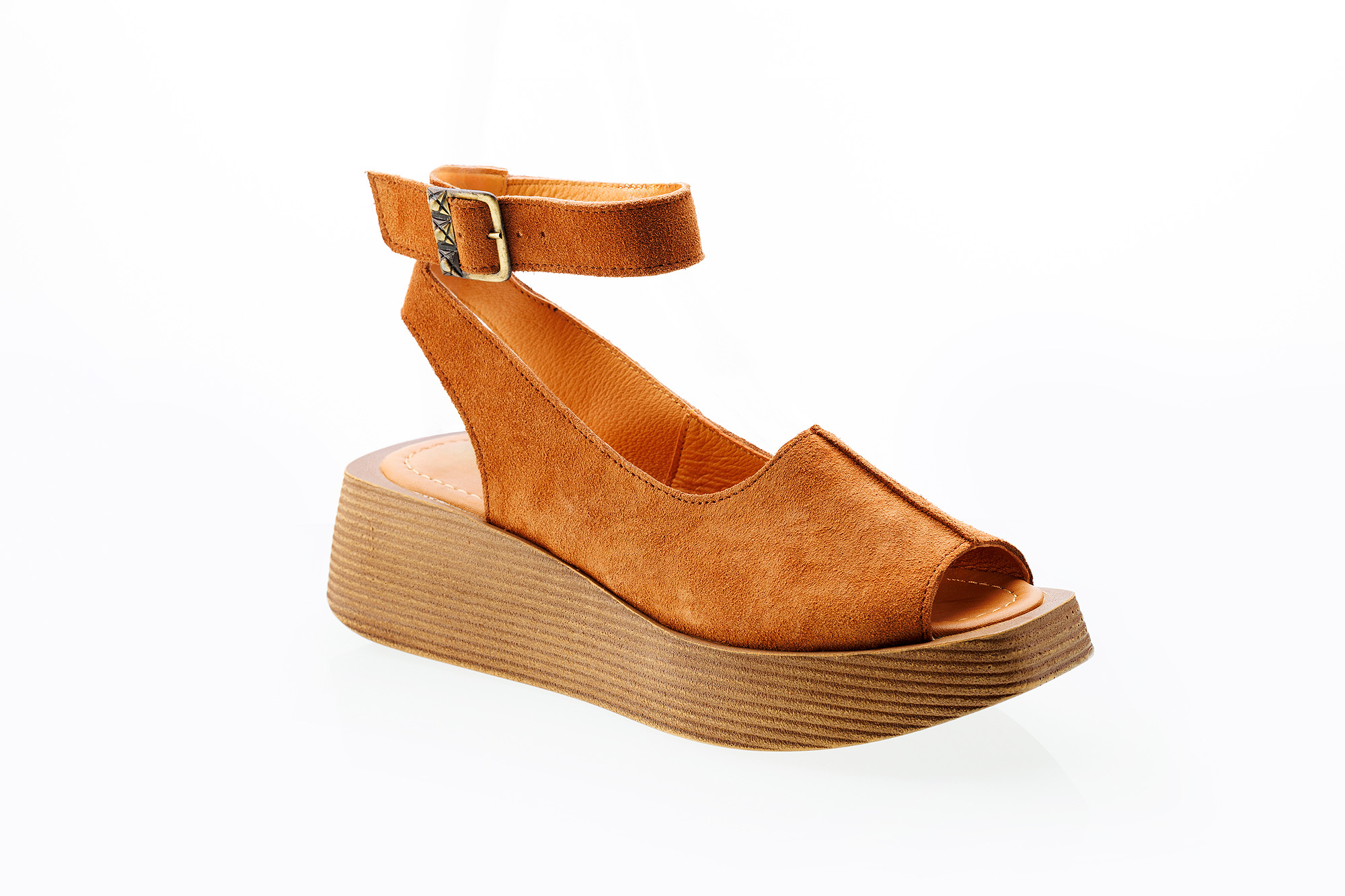 Sandale dame maro velur 314-2-9